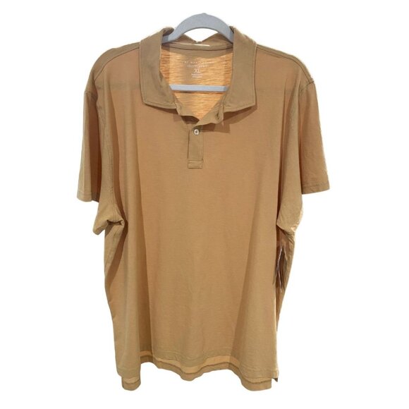 Bloomingdale’s The Men’s Store Mustard Polo Shirt - Size XL (NWT) - Picture 1 of 4